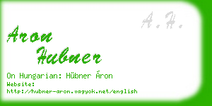 aron hubner business card
